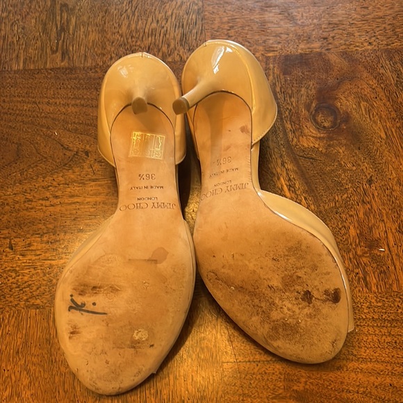 Jimmy Choo Nude Heels - Picture 3 of 6
